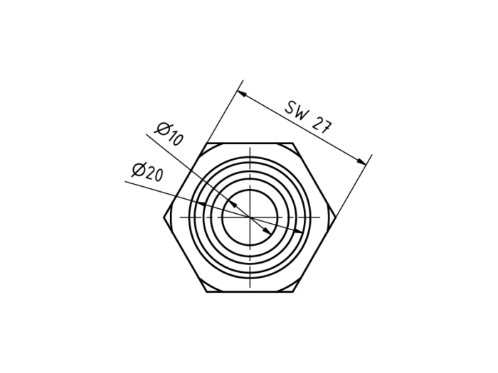 Hydraulikanschluss 40mm